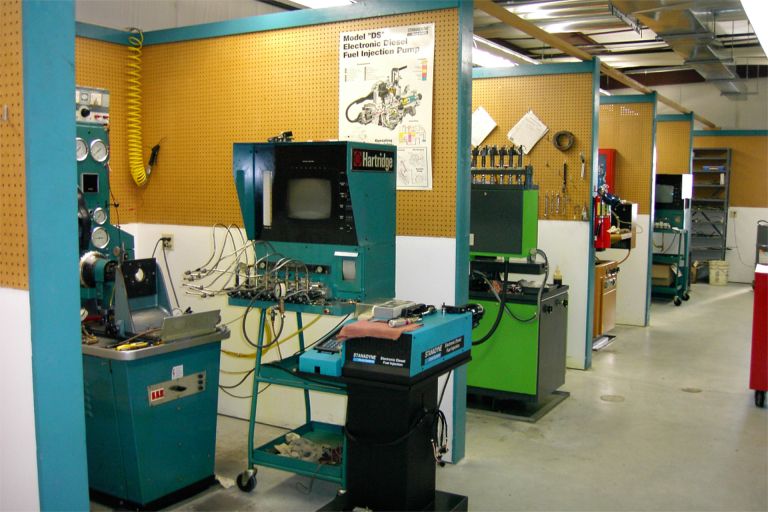 Huckstorf Diesel has an extensive collection of diesel injection test equipment.